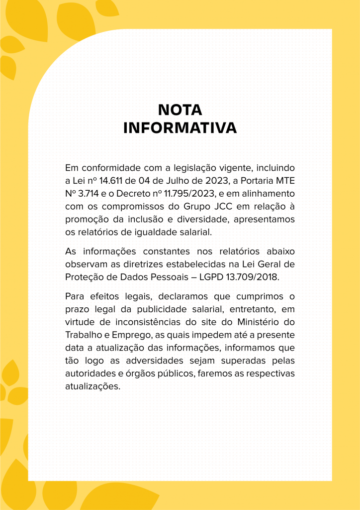 Nota Informativa - Igualdade Salarial JCC